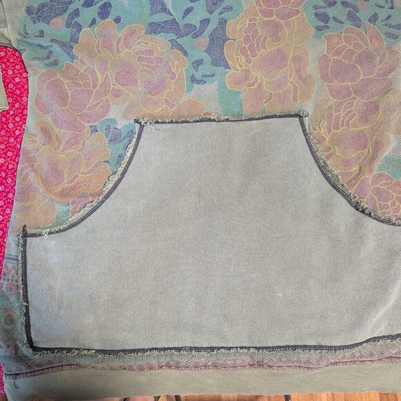 Monthorigin Hooded Sweatshirt Dress Jacket Lagenlook Wearable Art Boho Scandi - Picture 9 of 9